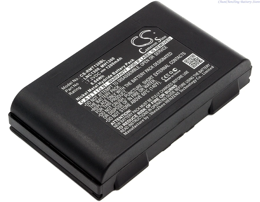 

Cameron Sino 7.2V 1200mAh Crane Remote Control Battery LNC1300, MH1300, NC1300 for Ravioli MH1300, Micropiu