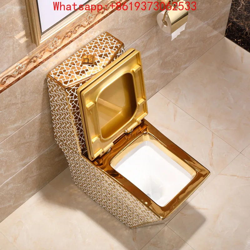 

Electric Gold-plated Toilet, Luxury Gold Toilet, Outlet Gold Flush Toilet, 20-year Warranty for Toilet Seat
