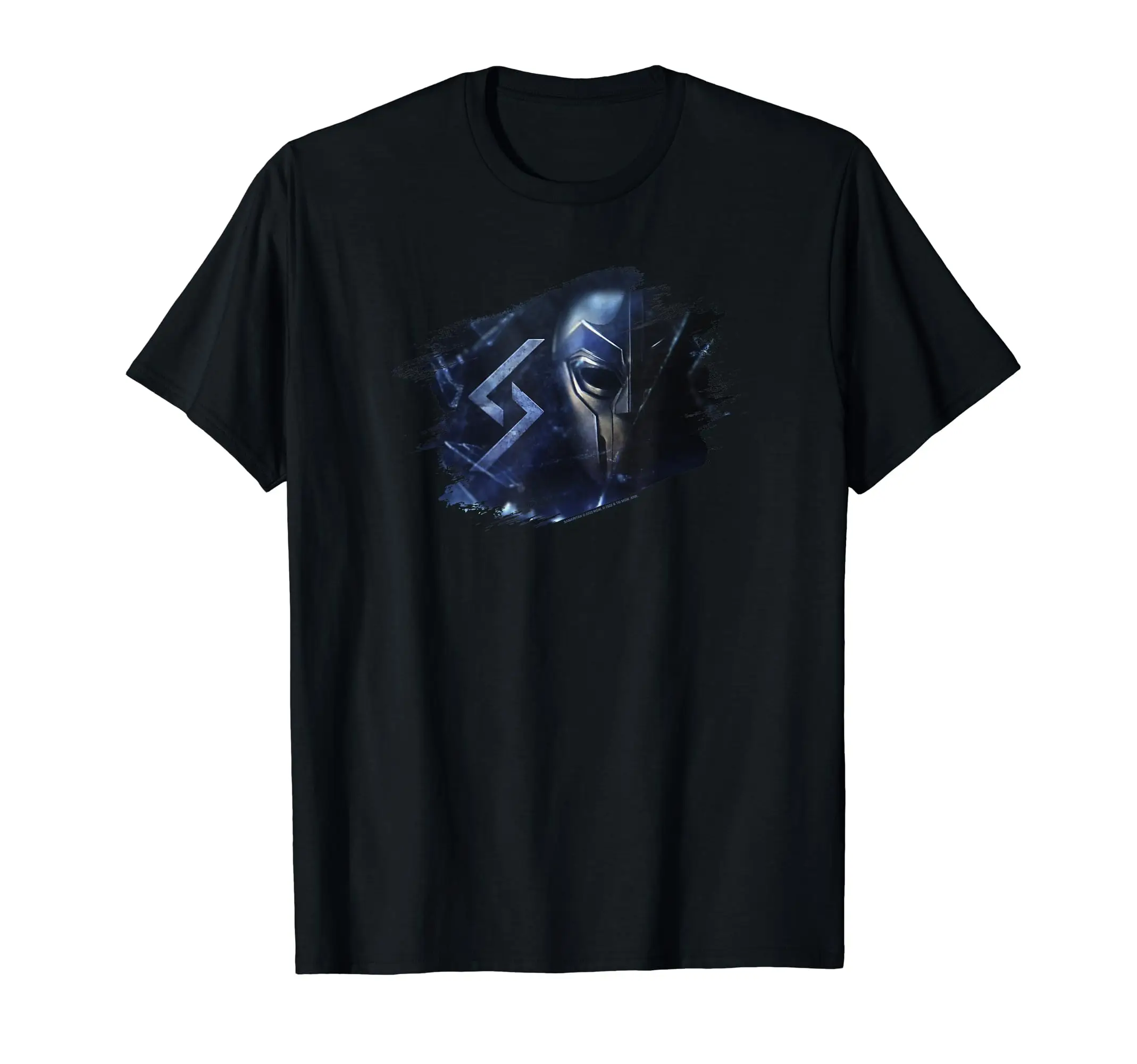 

Blue Paint Slash Mask T-Shirt