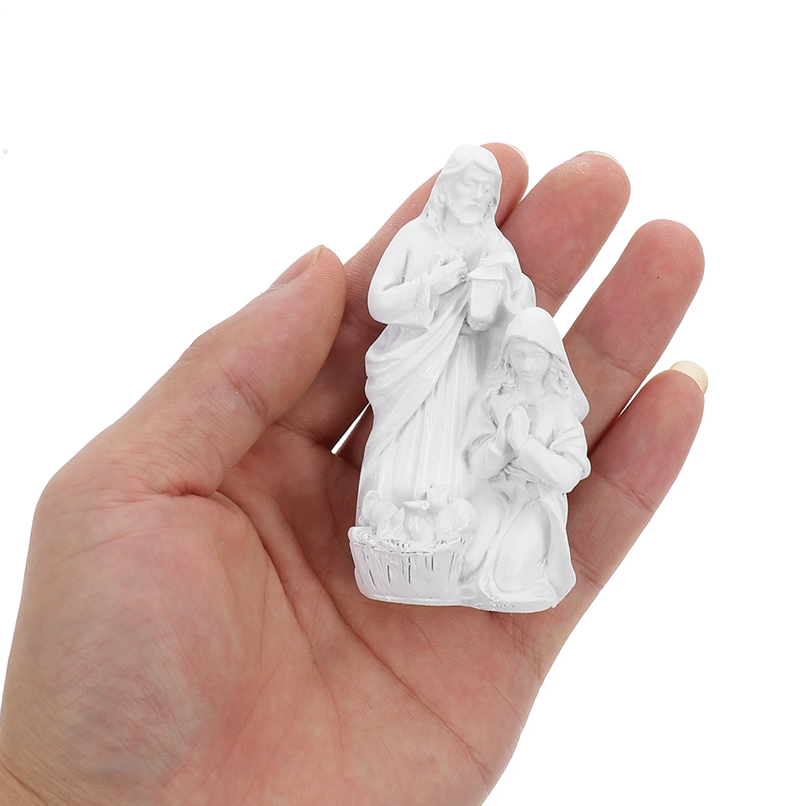 

Nativity Statue Resin Craft Detailed Jesus Birth Scene Home Office Decor Table Centerpiece Religious Decoration