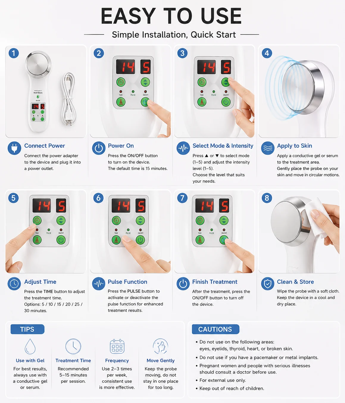 Home Use Ultrasonic cavitation Slimming Body Slimming Massager Hand Mini Slimming Machine Beauty Body Equipment