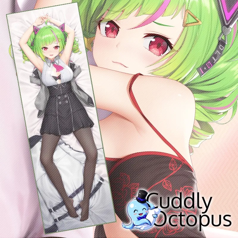 Anime Game VTuber Delutaya Dakimakura Hugging Body 2WAY Pillow Case Cover Pillowcase Cushion Bedding Xmas Gifts Cud