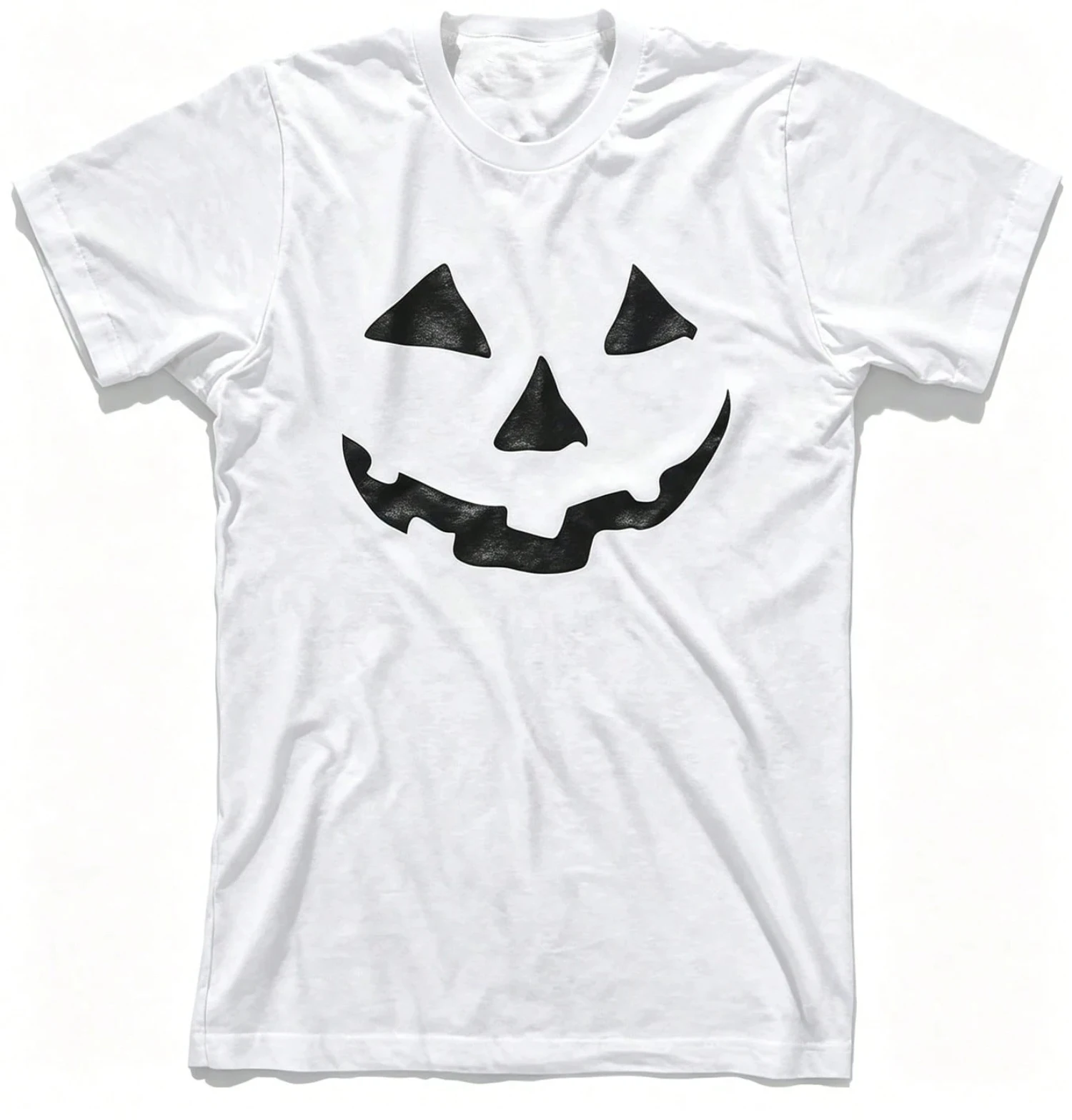 Halloween Damen T-Shirt mit Rundhalsausschnitt und kurzen Ärmeln, Kürbisgesichts-Grafikdruck, lockeres, lustiges Partykostüm, trendiges, lässiges Alltags-Oberteil – Detail 6