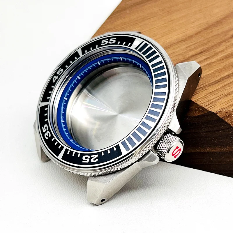 44mm NH35 Case Samurai Watch Case fit for NH34 NH35 NH36 7S26 Automatic Movement 20ATM Sapphire Crystal Glass Watch Case image 3