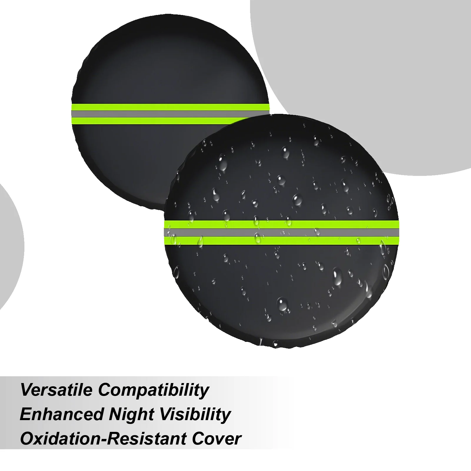 

Tire Covers Windproof Tire Protector Dustproof Waterproof Reflective Protector For Outdoor Roadtrip Garage Trailer Camping Home