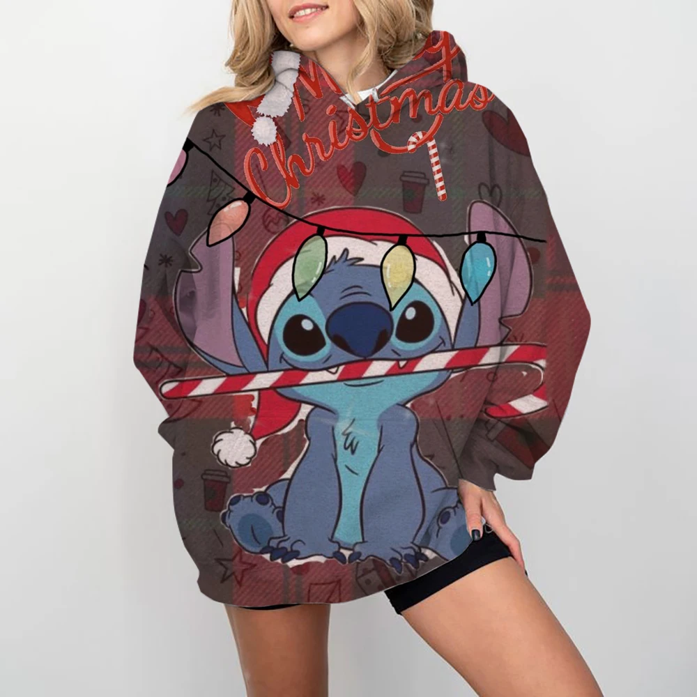 New Autumn Winter Hot-selling Disney Stitch Sweater 3D Printing Adult Women's Spring and Autumn New Hoodie Street Casual Jumper