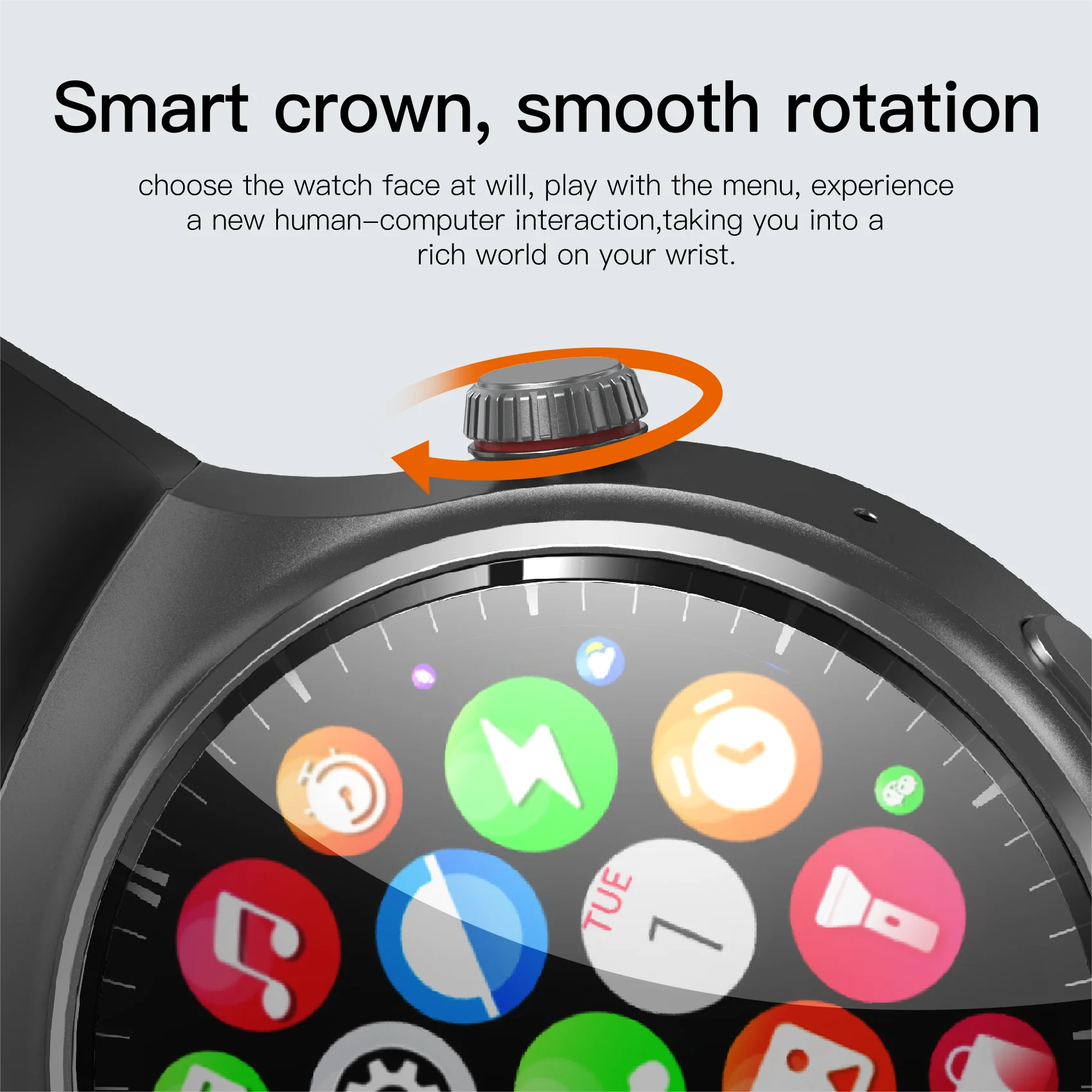 4G Android Smartwatch DM80 2+16GB GPS Wifi 1.43 pollici AMOLED 950mAh Batteria Sim Card Smart Watch