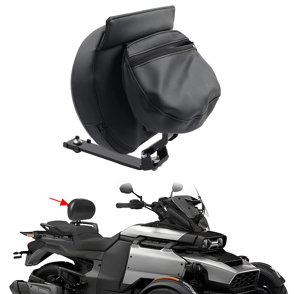 Black ATV Driver Backrest Detachable Adjustable Rider Backrest Kits for Can-Am Canyon Redrock/XT 2025 2026