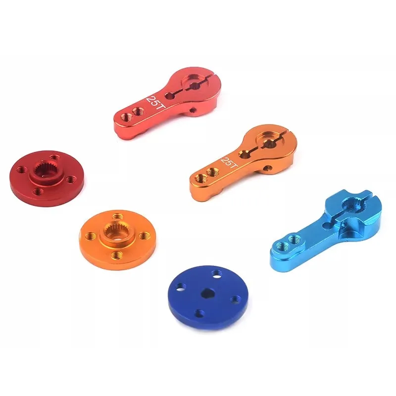 Metal steering gear accessories 25T standard metal steering wheel rocker arm small disk robot MG995/996 is applicable.
