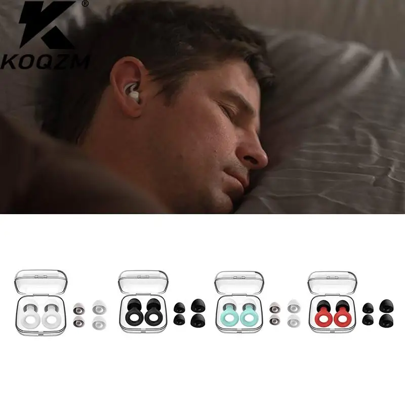 New Silicone Swimming Earplug Sleep Noise Ear Plug Canceling Noise Reduction Supplies Soundproof Noise Canceling Earplugs