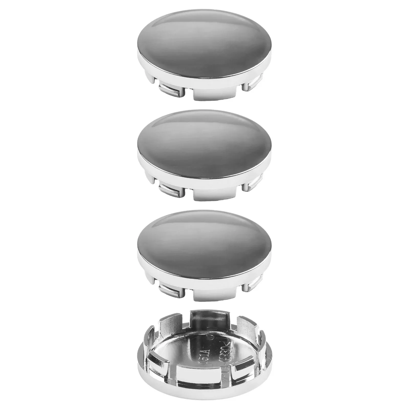 4Pcs ABS Chrome 56mm Car Wheel Center Tire Rim Cover coprimozzo Universal Car Styling decorazioni pneumatico Hubcap copertura antipolvere