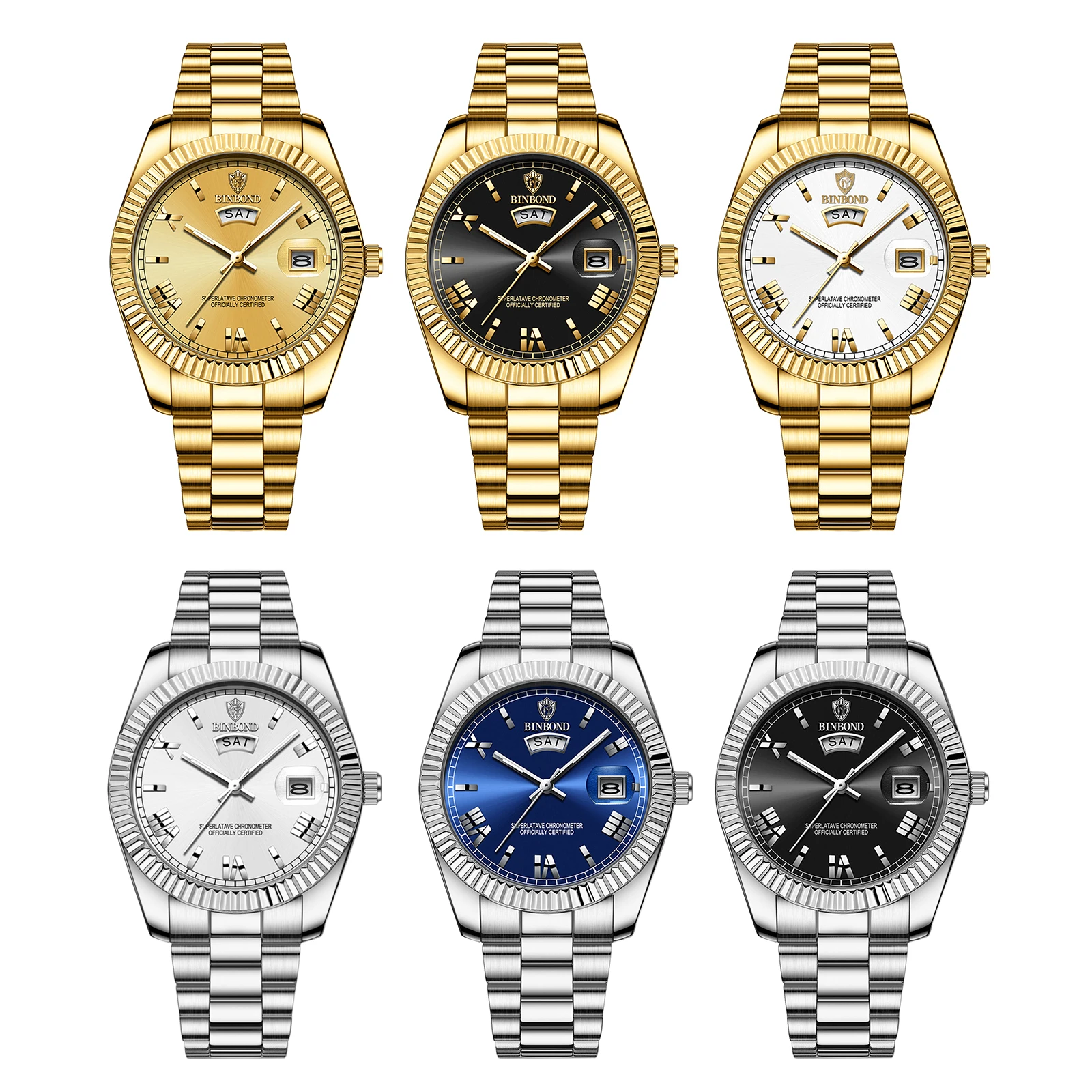 ساعة كوارتز لانكاردو للرجال ، حزام من الفولاذ المقاوم للصدأ ، مقاومة للماء ، أيدي مضيئة ، أرقام رومانية ، أسبوع المقياس ، تقويم ، متوفرة