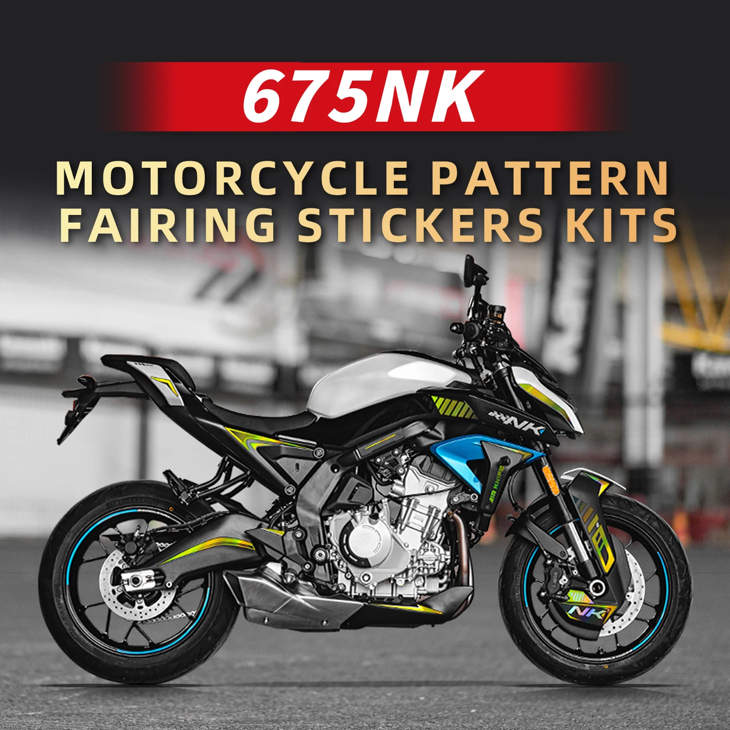 

Used For CFMOTO 675NK Motorcycle Fairing Stickers Kits Motor Bike Head Area Can Choose Pattern