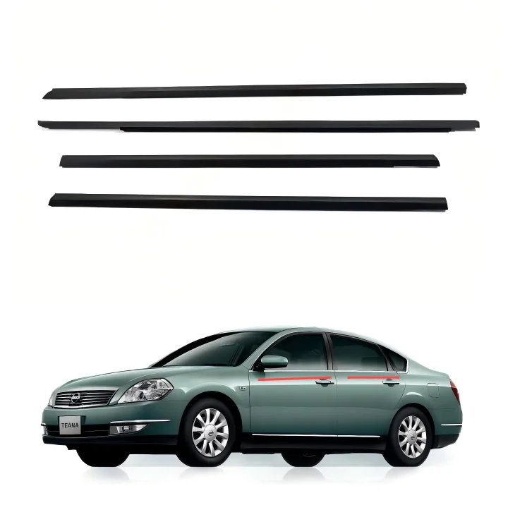 

4PCS Window Seal Weatherstrip Fit for Nissan TEANA 2004 2005 2006 2007 Door Outside Trim Seal Belt 80821-9W100 80820-9W100