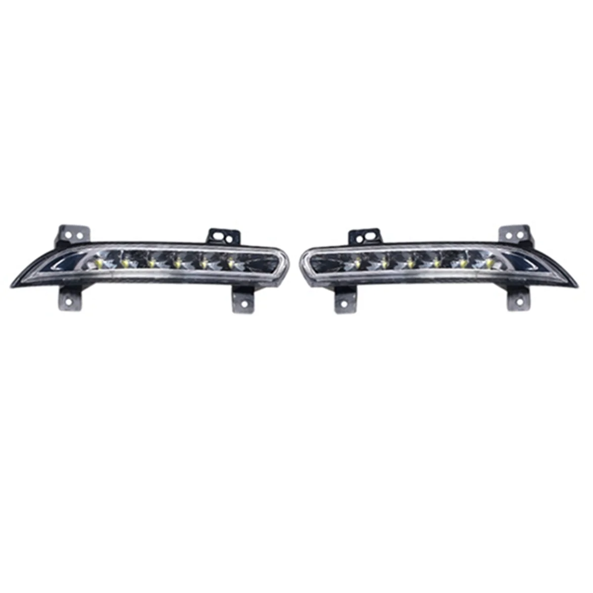 1 Pair LED Fog Light Daytime Lamp Running Light Bumper Lamp for Fluence 2014+