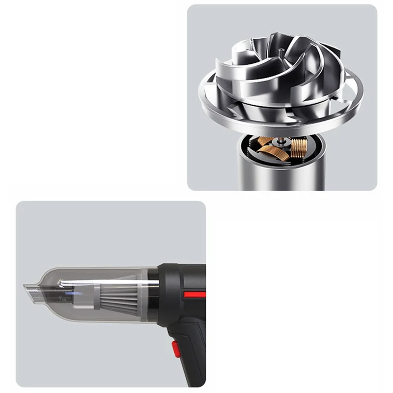 مكنسة كهربائية لاسلكية للسيارة ، لاسلكية ، محمولة باليد ، أوتوماتيكية ، منزلية ، مزدوجة الاستخدام ، صغيرة ، سوداء ، من من من من من من من الداخل