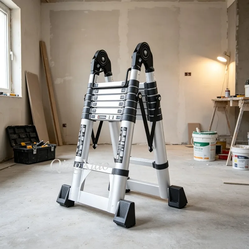 Aluminum Joint Foldable Telescopic Ladder Multifunctional Tool Electric Engineering Home Interior Decoration Daily Maintenance