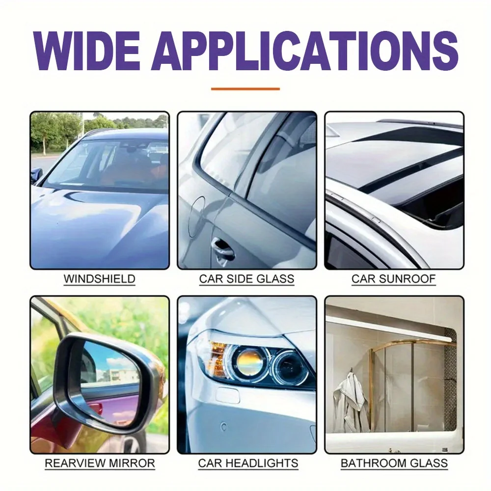 Farienne Anti-Fog Car Glass Spray - Universal Rain Repellent Treatment for Windshields, Windows & Mirrors, Water & Fog
