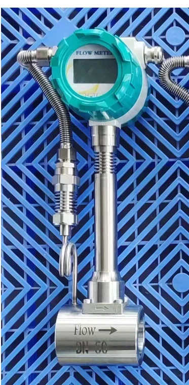 Imagem -04 - Inteligente Lugb Vor Tex Flowmeter Display Digital Gás Líquido Vapor à Prova de Explosão Alta Precisão com Hart Dn50 Dn65 100