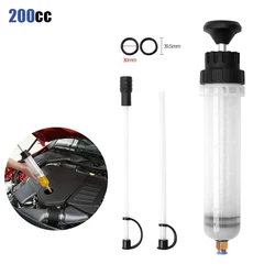 200CC Car Oil Fluid Extractor Portable Needle Tube Automotive Fuel Brake Liquid Extraction Transfer Filling Syringe Car Oil Pump