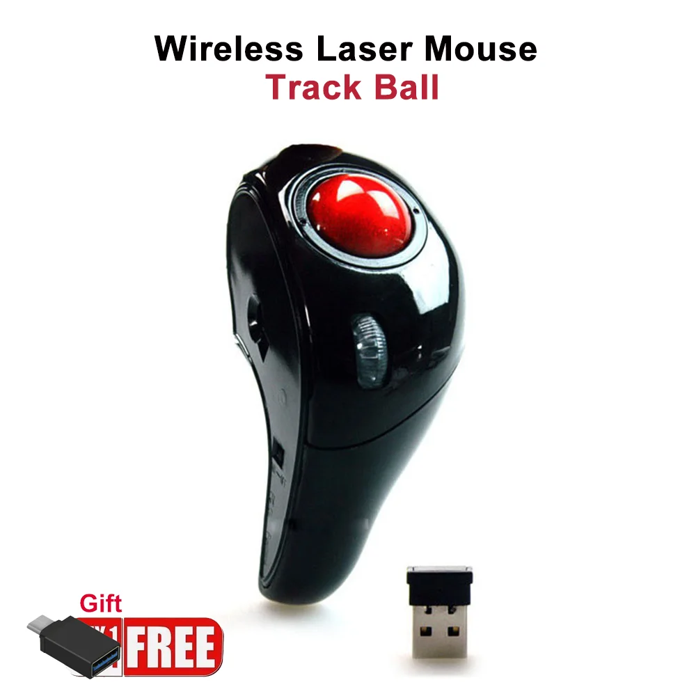 

Wireless Laser Trackball Ergonomic Mouse Finger 3d Wired Mini Mause Handheld 2.4G Computer Air Mice With Pointer For Laptop PC