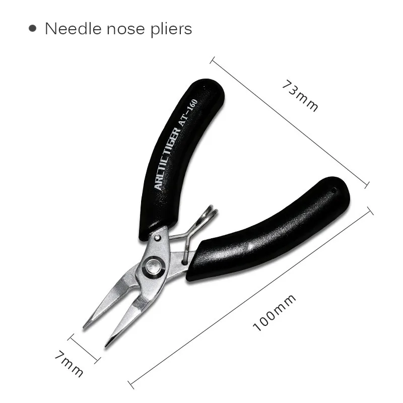 Jewelry Making Pliers Bent Needle Nose Pliers Wire Cutters Diagonal Cutting Pliers for Model Making Wire Wrapping DIY Crafts