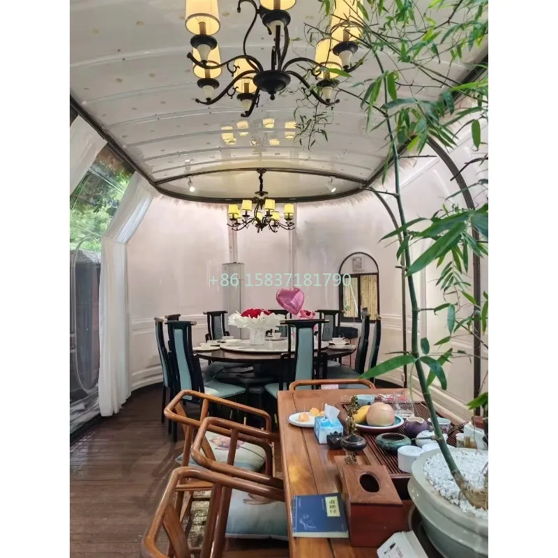 Starry Sky Room 3.65*6.5 Dome Bubble Houses 6063 Aluminum Alloy Portable PC Bubble House Starry Sky Room Outdoor House Canada