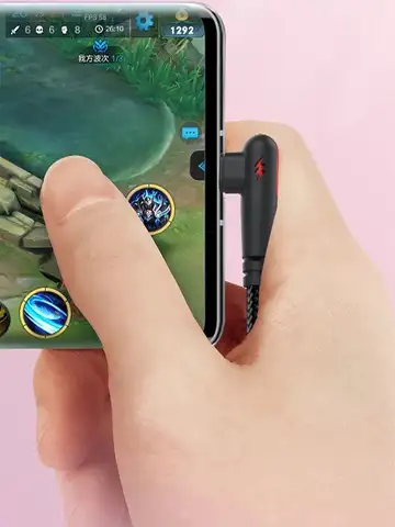 HOMEFISH 90-degree right-angle fast charging cable, compatible with high-speed data transmission of 120W Type-C devices