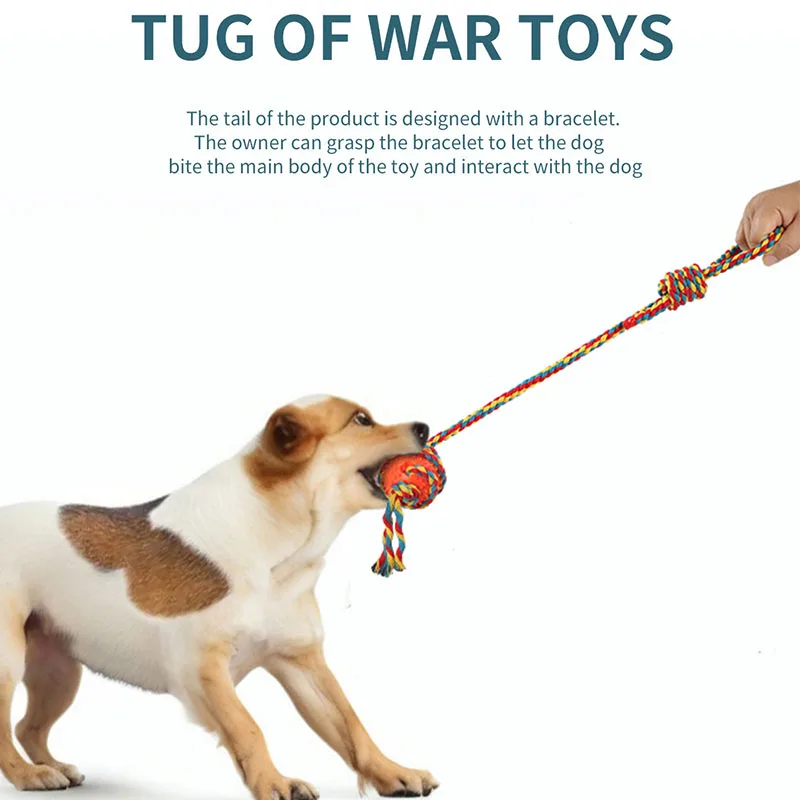 

PARKER Human-Pet Interactive Rally Chewing & Teething Ball Outdoor Training Teeth Cleaning & Bite Resistant Teething Stick