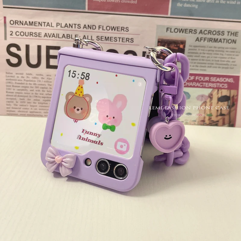 Cute Bracelet Hinge Case Protective Cover For Samsung Galaxy Z Flip 3 4 5 6 zflip5 flip6