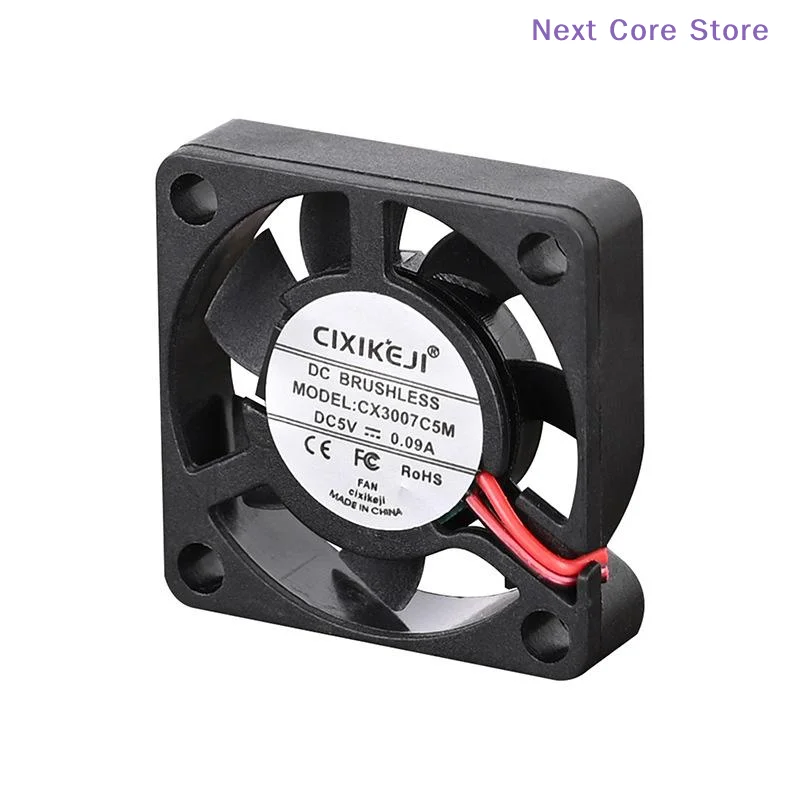 

[NC]2wire DC 5V 12V 24V 3D Printer DIY Accessories Cooling Fan 30x30x7mm 3007 30mm Fan Fan Graphics Card Fan[NC]