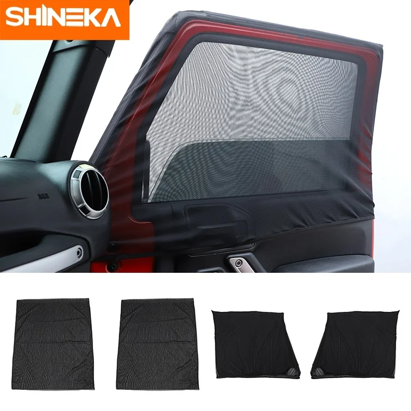 Car Curtain Anti-UV Sun Block Visor Cover Window Sunshade Insect Net For Jeep Wrangler TJ JK JL JT 1997-2022 For Suzuki Jimny 