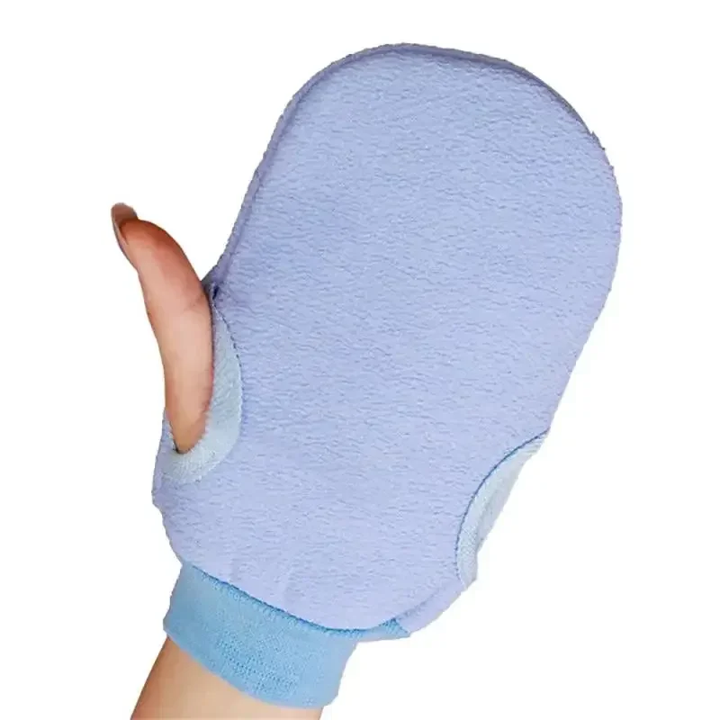 Piezas de baño para exfoliante, limpieza corporal, frotar la piel muerta, guantes para ducha, cepillo corporal, toalla de espuma para SPA, 1 unidad