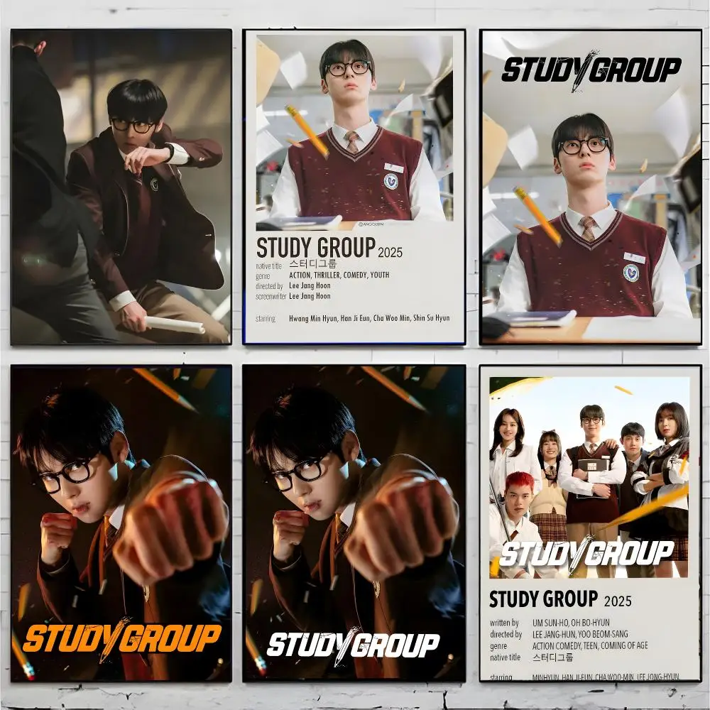 Webtoon Action Study Group Poster Superior Home Space  Indoor Decorative Art & Home Decor