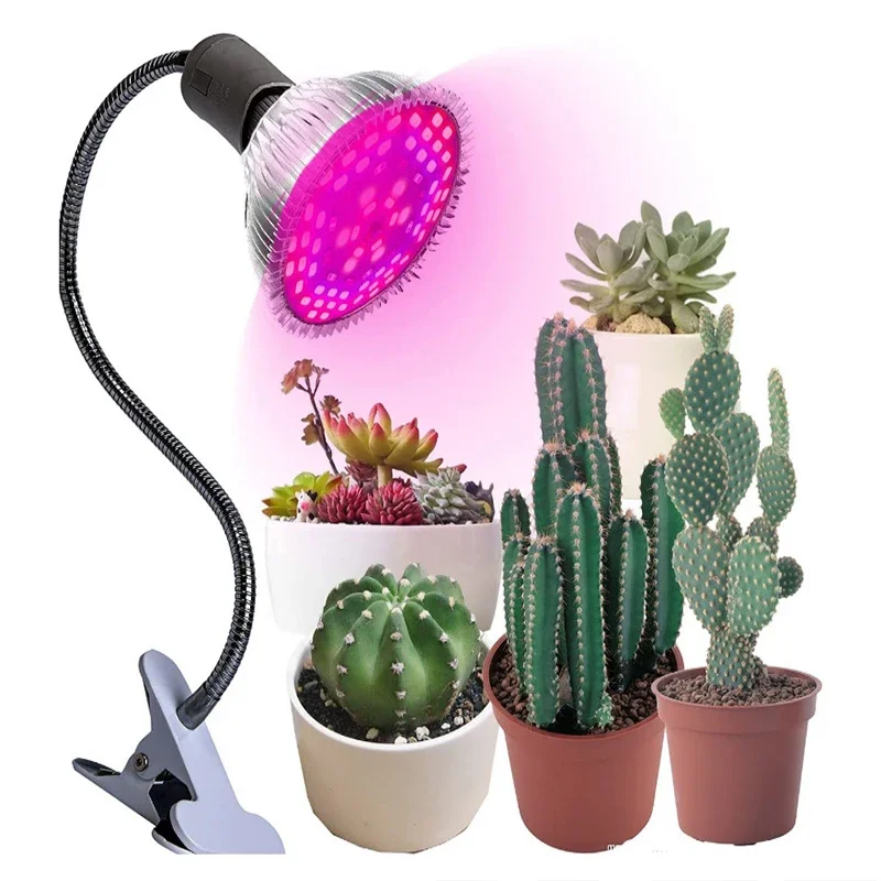 LED Grow Light Bulb, Full Spectrum Grow Light LED, Clip on Plant Grow Lights for Indoor Plants , Veg, Bloom, Seed Starting ,E27