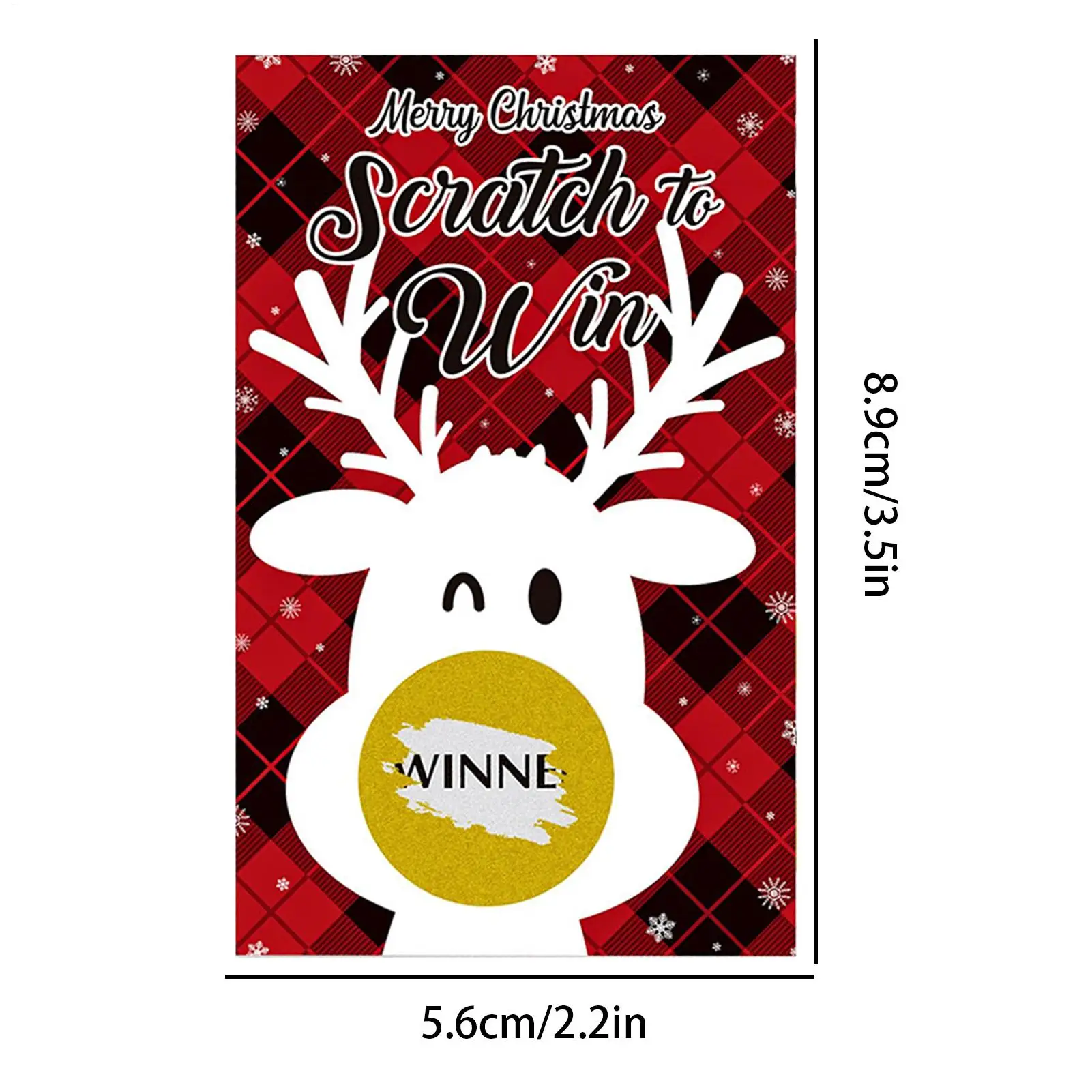 عيد ميلاد سعيد خدش بطاقة الألعاب 36 قطعة عطلة سعيد خدش بطاقة الرنة اليانصيب بطاقة لزينة عيد الميلاد #6