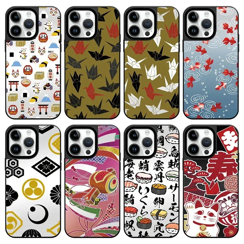 

Bodhidharma Doll Mirror iPhone 11 12 13 14 15 16 Pro Max Case - Protective iPhone Case with MagSafe