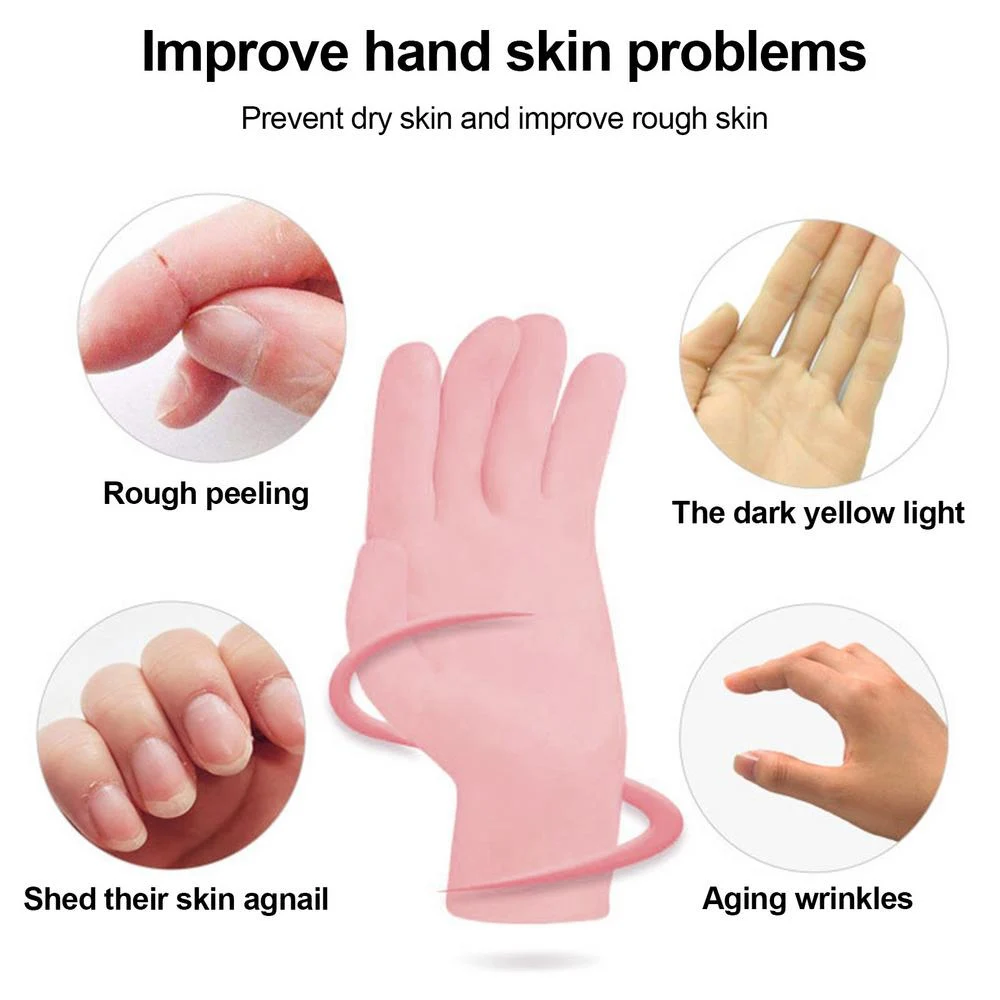 Tcare Reusable SPA Gel Gloves Moisturizing Whitening Exfoliating Smooth Beauty Hand Care Silicone Hand Glove Waterproof Cleaning