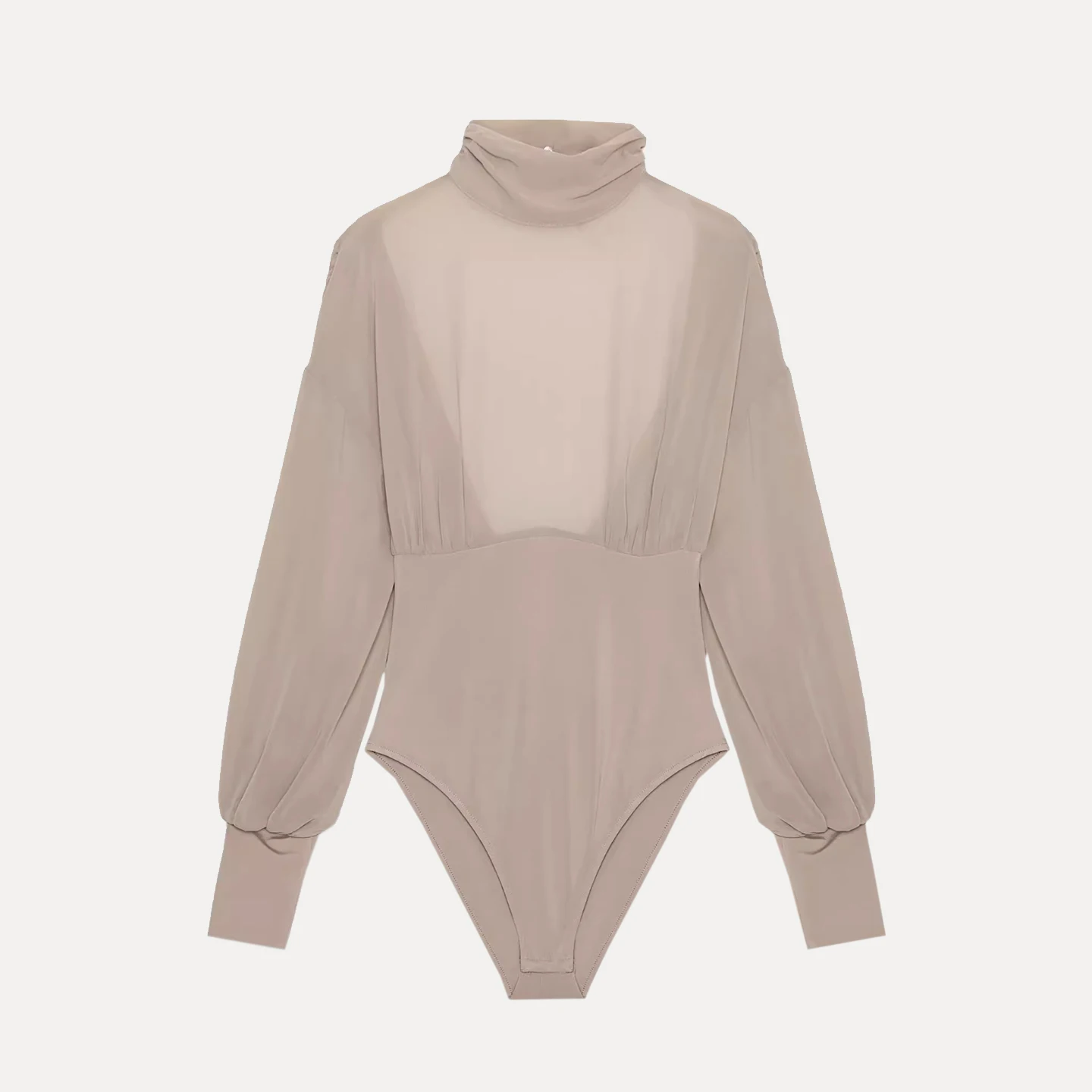 Traje Sexy con cuello levantado y diseño Ba transparente para mujer, pantalones largos de cintura alta para ir al trabajo, otoño 2025