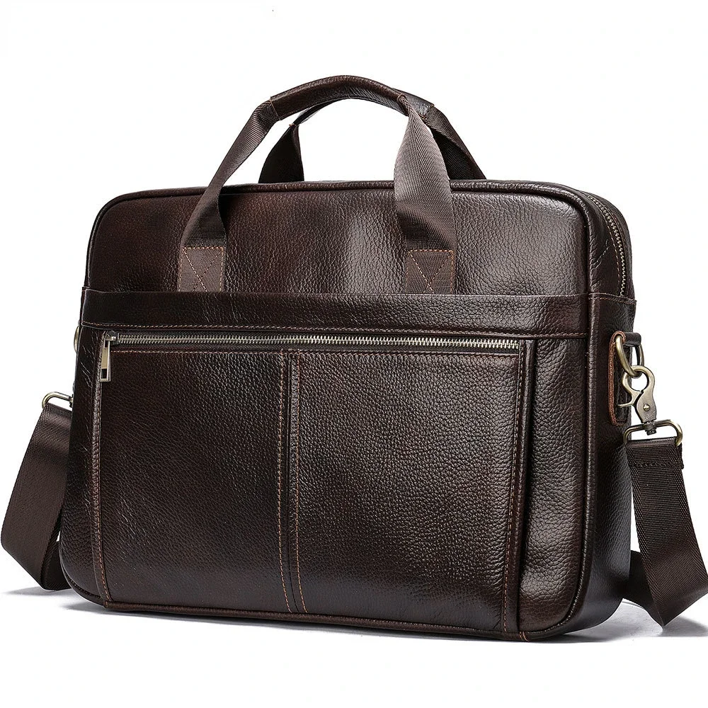 

Men's business bag First layer cowhide business bag, men's handbag, oblique shoulder bag