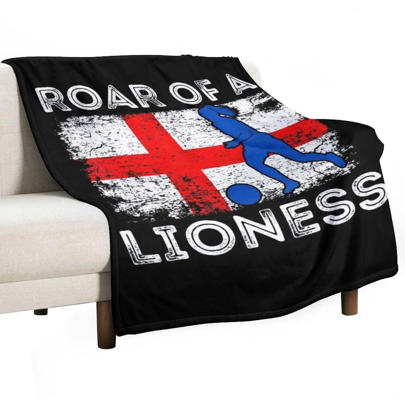 England Women Football Soccer Lioness Throw Blanket Sofas Cute Plaid decorative Soft Beds Decorative Sofa Hairys Blankets