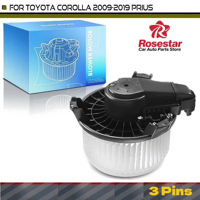 

HVAC Blower Heater Motor with Fan Cage for Toyota Corolla 2009-2019 Prius Front 87103-02210, 87103-12080, SK700249, 700249
