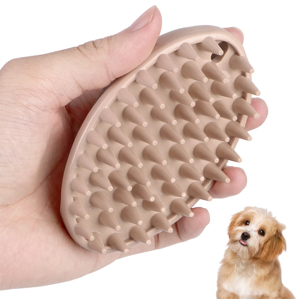 Puppy Quickly Cleaning Brush Dog Cat Comb Massage Brush Soft Gentle Silicone Bristles Brush Professional Pet Cleaner Wash Tools