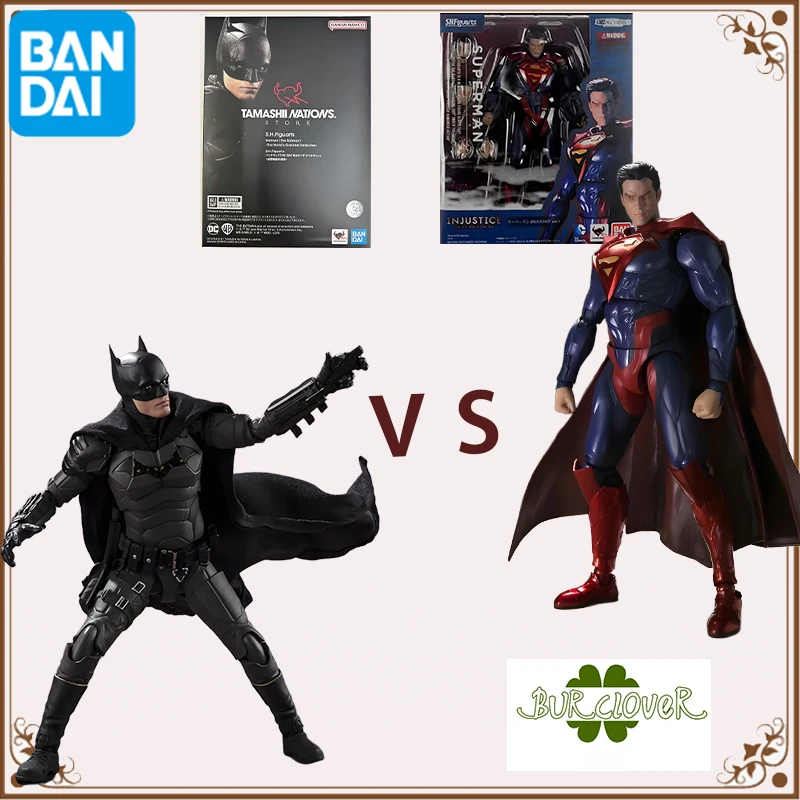 

Bandai Original S.H.Figuarts batman superman Action Figure Toys For Boys /Girls /Kids /Christmas Gift Collectible Model SHF