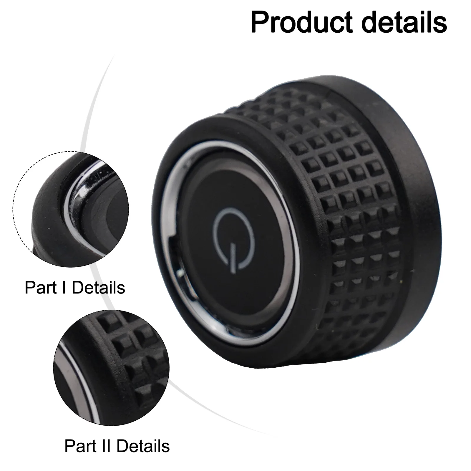 Car Auto Car Radio Knob 6C0919603 Knob Perfect Match Easy Installation Factory Specifications High Reliability