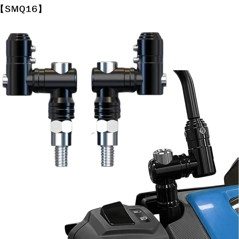 1/2Pcs Rearview Mirror Fully Adjustable Adapter CNC Universal Motorcycle Side Mirror Folding Mechanism Processor【SMQ】