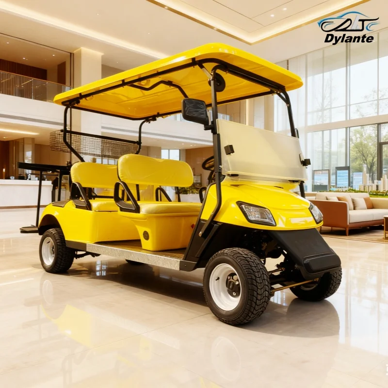 CE Certificate Factory Street Legal Golf Cart 4KW/5KW Motor Off Road Golf Buggy With Caddy Rest Area Golf Bag Straps And Basket
