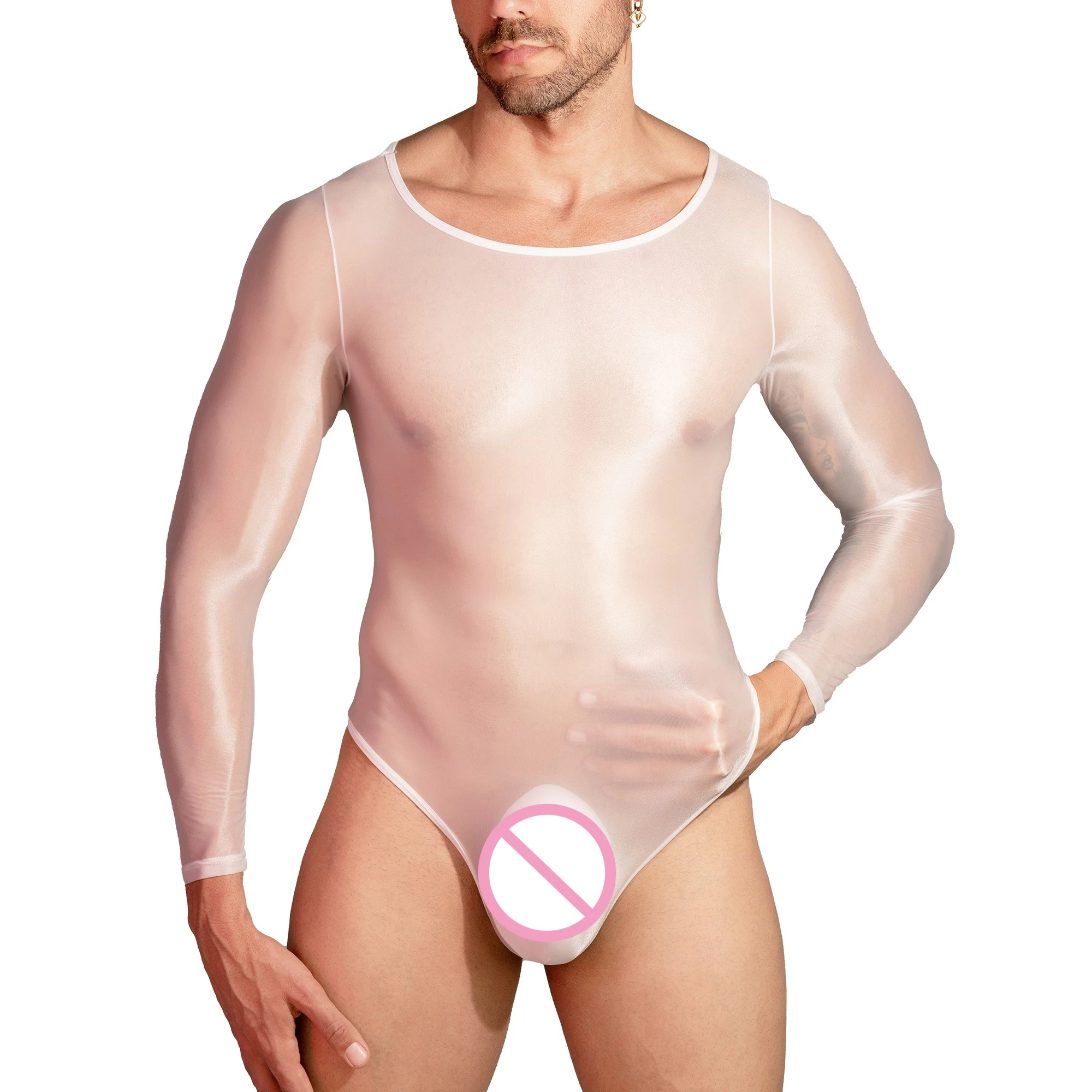 

Мужские прозрачные дышащие боди со скрытой пуговицей, комбинезоны с открытой промежностью, сексуальное цельное нижнее белье, эротические мужские эластичные трико