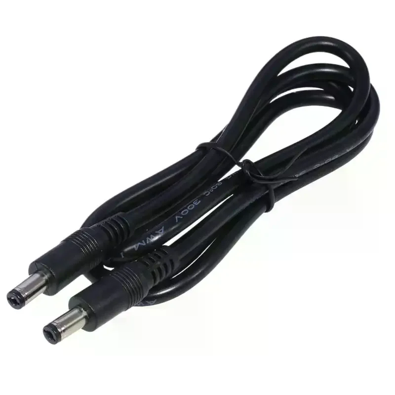 For LED Light Speaker J60A DC5521 To DC5521 Cable Cord 18AWG DC5.5mm X 2.1mm Male Plug To Male Power Supply Adapter Wire