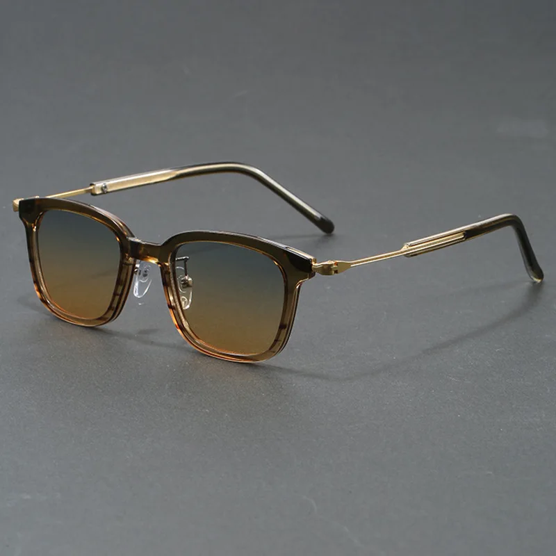 New Men's Advanced Ultra Light Coarse Frame Fashion Square Sunglasses Women Men Trendy Anti Mist Outdoor Driving Shades UV400